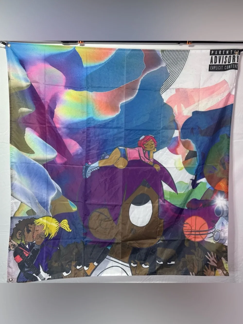 Lil Uzi Vert's “Lil Uzi Vert vs. The World” Banner Tapestry 4x4Ft.